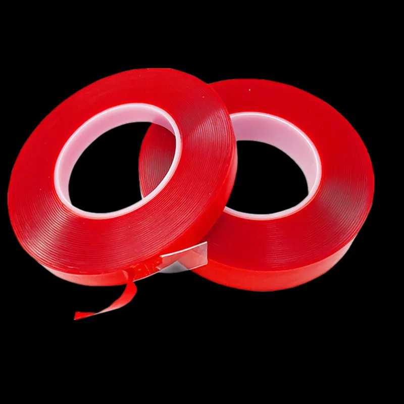 2pcs*10Meters x  6mm 8mm 10mm 15mm 20mm Silicone Transparent Double-Sided Tape Sticker Car Interior Adhesive Sticker No Traces