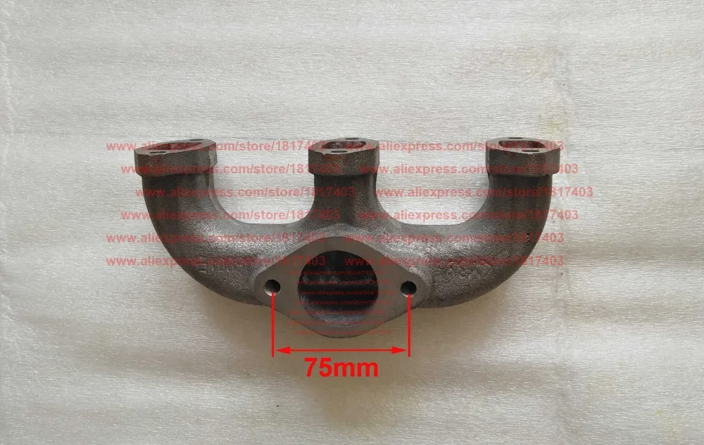 KM385-08001 Exhaust manifold, Laidong / LD KAMA  engine parts, LL380BT, LL380T, KM385BT, KM385T