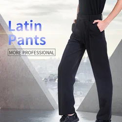 Men Latin Pants Boys Dance Pants Maie Dance Practice Wear Latin Modern Ballroom Performance Dance Pants