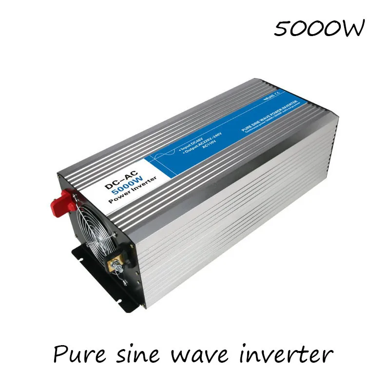 DC-AC 5000W Pure Sine Wave Inverter 12V To 220V Converters Voltage Off Grid Electric Power Supply LED Digital Display USB China