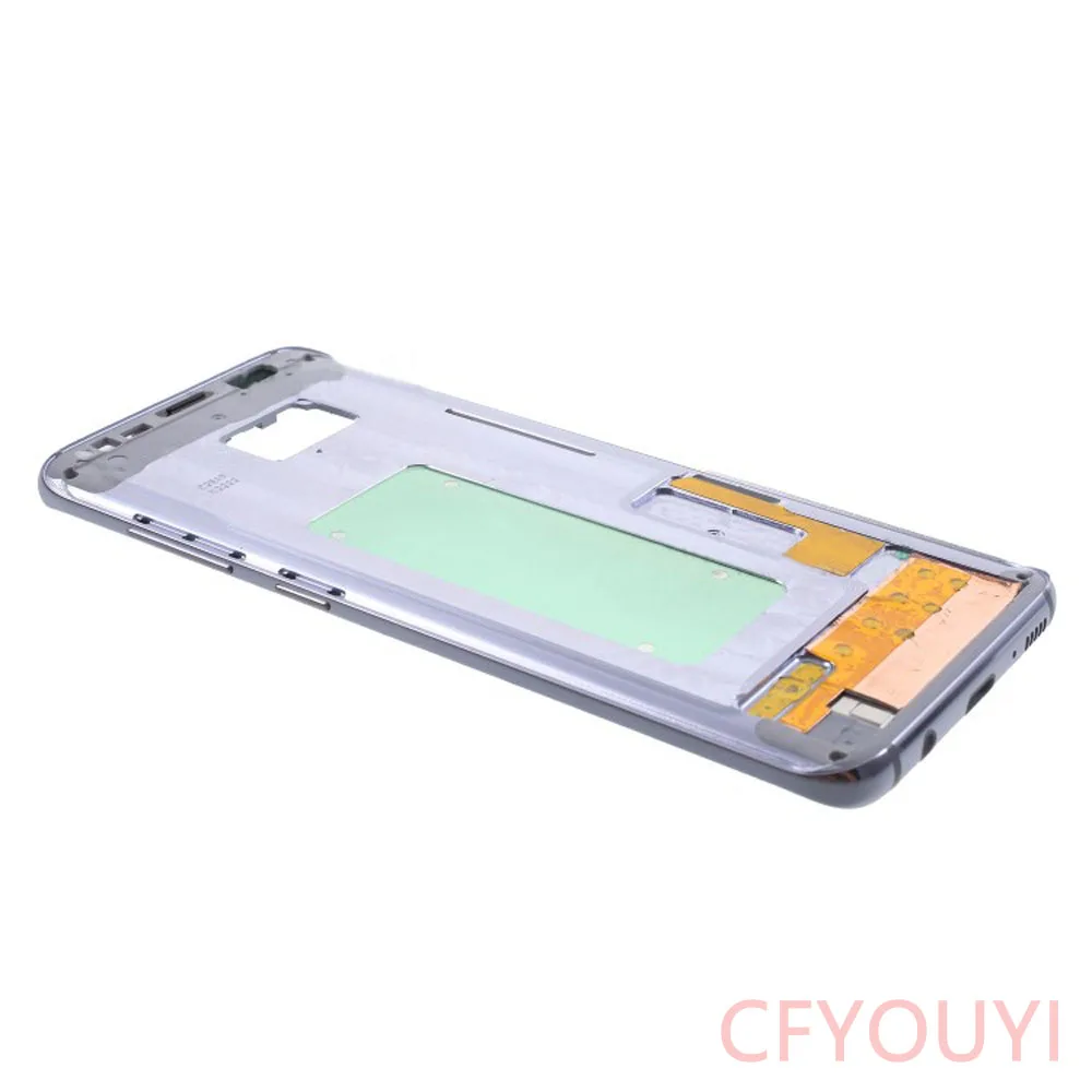 For Samsung Galaxy S8 G950 G950F Housing LCD Display Middle Frame Bezel Chassis Plate Repair Part with Side Button