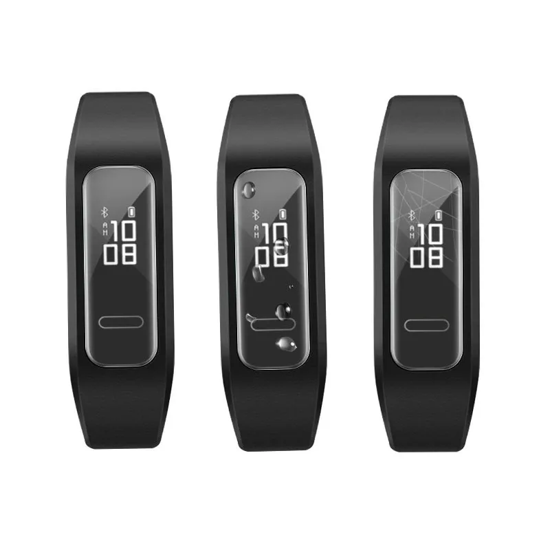 2pcs Soft TPU Clear Protective Film For Huawei Band 3E Running Smart Wristband Watch Bracelet Full Screen Protector Cover
