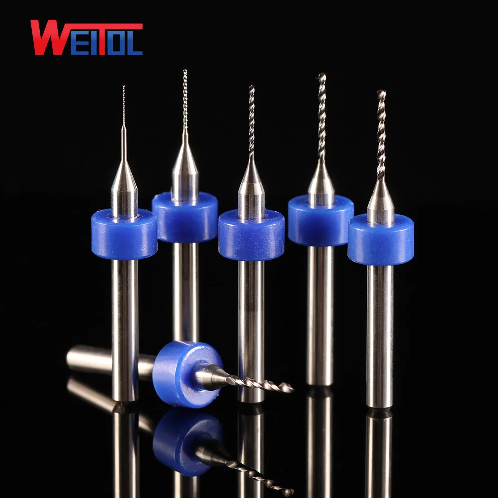 Weitol 5 A 3.175 mm PCB drill bit with Locating ring Diameter 0.2-1.15mm