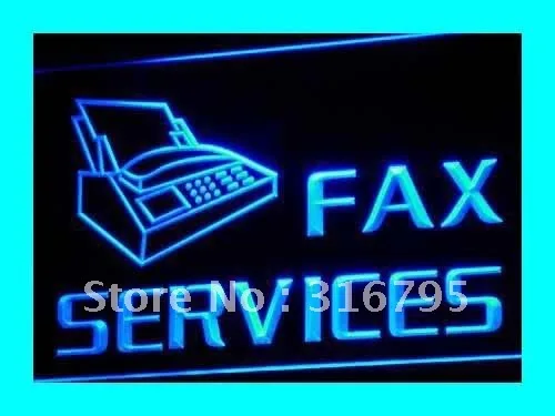 i149 OPEN Fax Services Shop Ads Ad Display Light Signs On/Off Switch 20+ Colors 5 Sizes