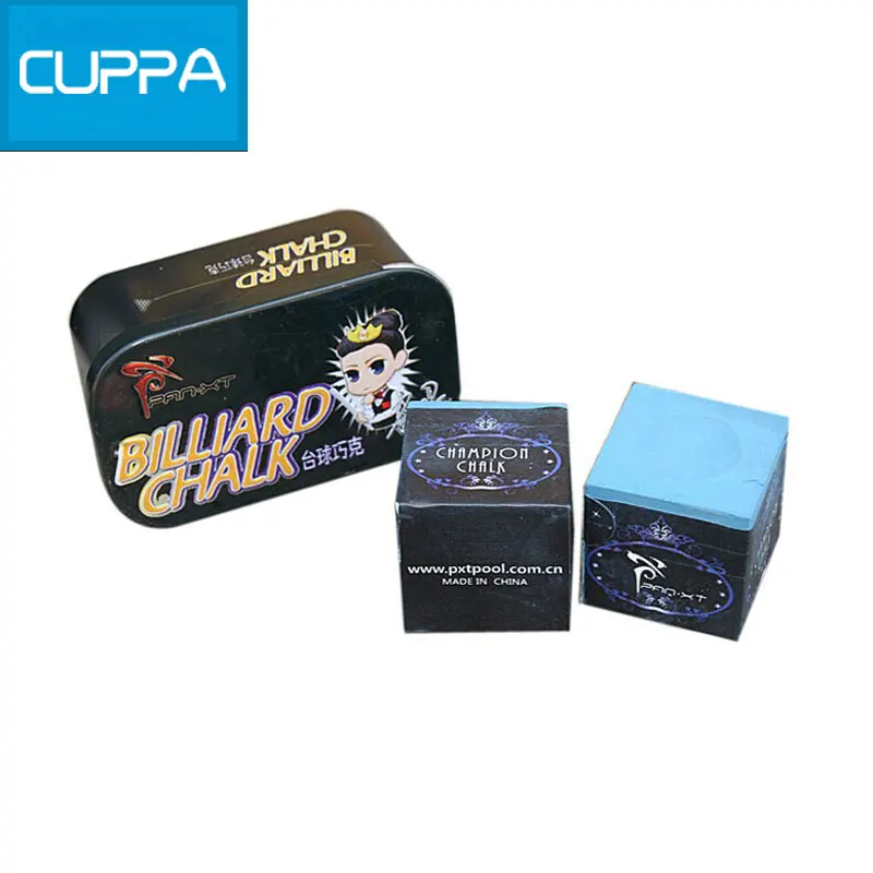 2016 New Arrival 2 Cái/lốc Cuppa Chơi Bi-a Phấn Billiards Snooker Phụ Kiện Nhờn và Khô Billiard Phấn Trung Quốc