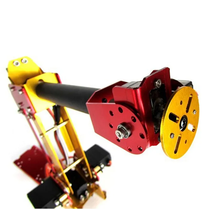 6 DOF Metal Robot Arm Based On Arduino Powered Desktop 6 Aaxis Parallel Mechanism PalletPack Industrial Robot Manipulator