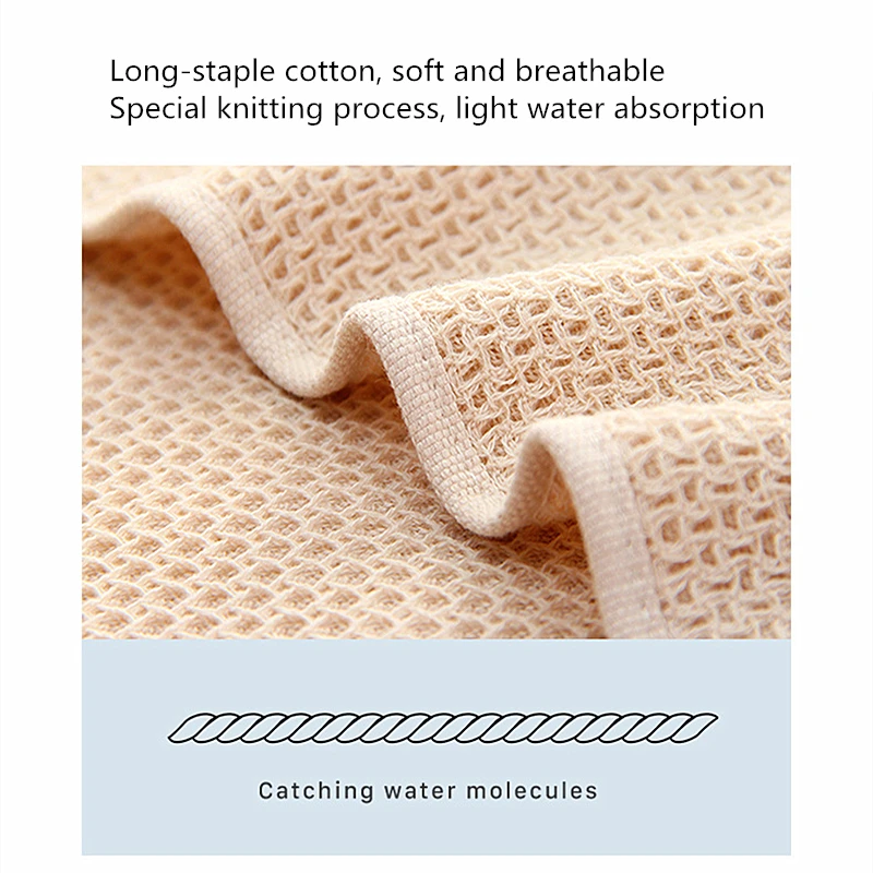 Brand Hand Towels for Adults 100% Cotton Plaid Square Hand Towel  Soft Face Care Magic Bathroom  33x33cm Sport Waffle Towel