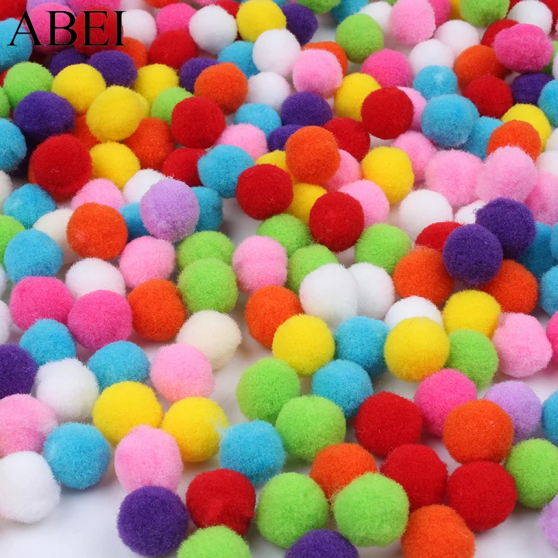 6mm 10mm 15mm 20mm 25mm 30mm Mix Colors Pompom Soft Fluffy Plush Balls Pompone Pom Poms Furball DIY Handmade Craft Material