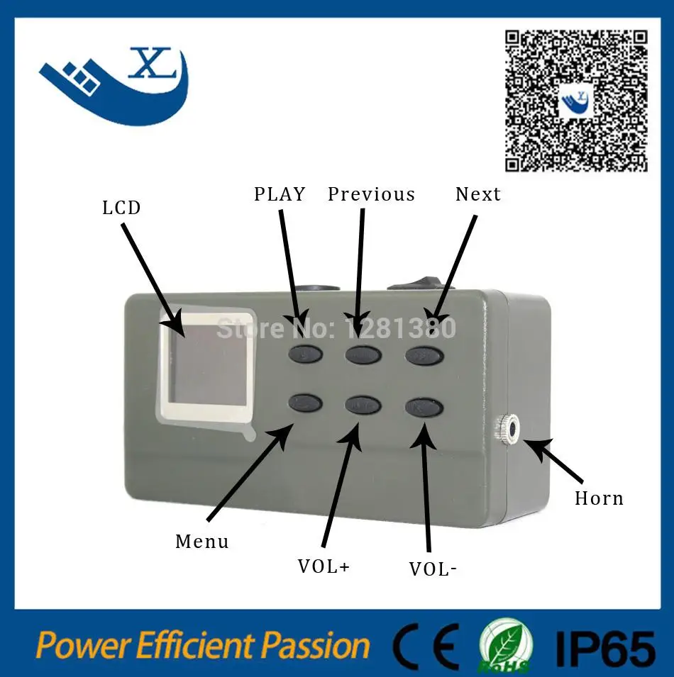 NEW 2015 high power bird call CP390 with 35w 12V waterproof training speaker training birds