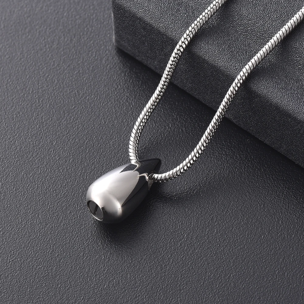 

IJD11944 Stainless Steel Modern Memorials Teardrop Cremation Jewelry Pendant,Teardrop Keepsake Memorial Urn Necklace for Ashes