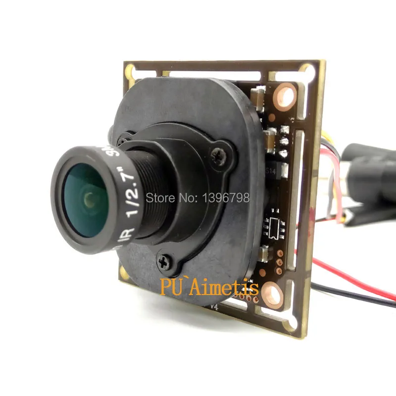 PU`Aimetis 2MP 1920*1080P AHD CCTV 1080P mini Camera Module 2000TVL 2.8mm wide-angle 120degree surveillance camera ODS/BNC Cable