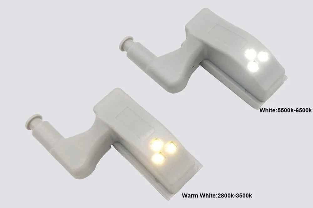 Universal Furniture Cupboard Cabinet Wardrobe Hinge Led Lamp Night Light Door Open Auto ON LED Bulb