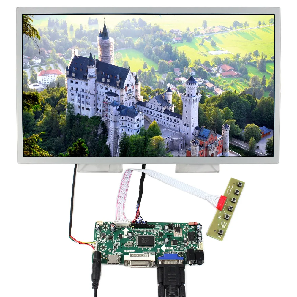 HD MI DVI VGA Audio LCD Controller Board With 15.6