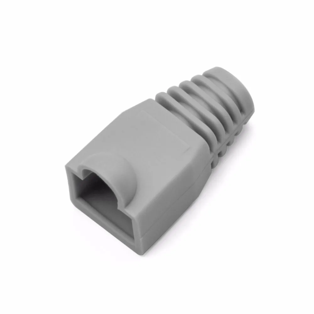 CNCOB rj45 caps connector sheath cat5e cat6 multicolour tpu boots protective sleeve network connectors ethernet parts 6.0mm