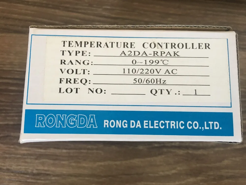 

A2DA-RPK RONGDA thermostat temperature controller A2DA-RPAK 0-199 degree