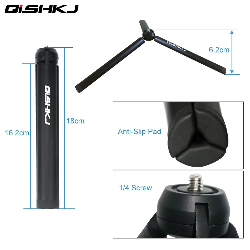 Tripod and Extension Pole for OM 5 DJI OSMO Mobile 2 3 /Zhiyun Smooth 4 Q/Feiyu Vimble/Xiaomi Mijia Handheld Gimbal Accessories