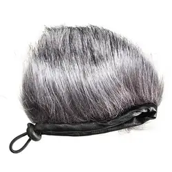 For Zoom H4N H2N Recorder Artificial Fur Wind Microphone Cover Muff Windscreen Sleeve Shield