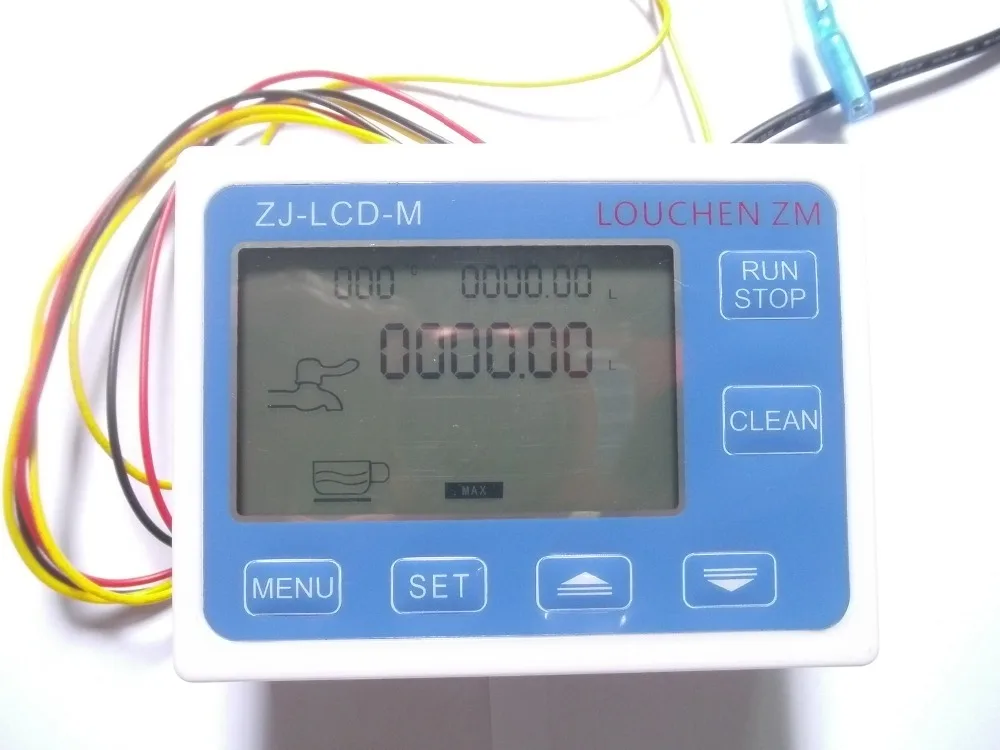 Water Flow Sensor Meter+ LCD Display Digital Flowmeter Quantitative Control ZJ-LCD-M Operating temperature -20-100C