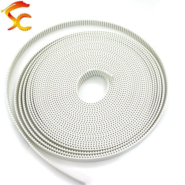 10 meters 3GT 6mm timing belt Width 6mm Polyurethane with steel core Color White PU 3GT-6 Open belt 3GT for 3D printer