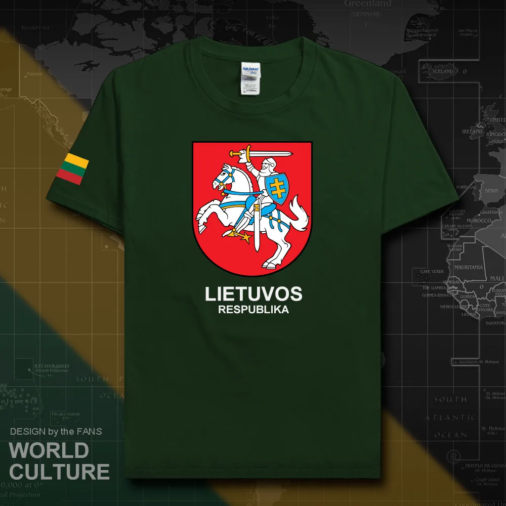 Lithuania Lithuanian men t shirt 2018 jerseys nation team tshirt 100% cotton t-shirt clothing sporting LTU Lietuva Lietuvos 20