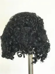 NPK Latest Black Curl Hair Wig Fits 50-58cm Reborn Doll High Fashion Hair Wig For Reborn Baby Doll Head Circumference 36cm
