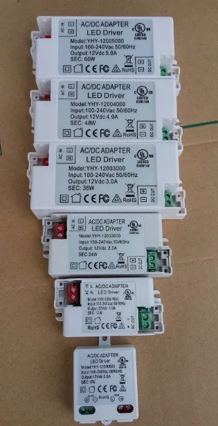 CE UKCA 12V 6w 0.5A 100V-240V Lighting Transformers high quality safe Driver for LED strip 3528 5050 power supply