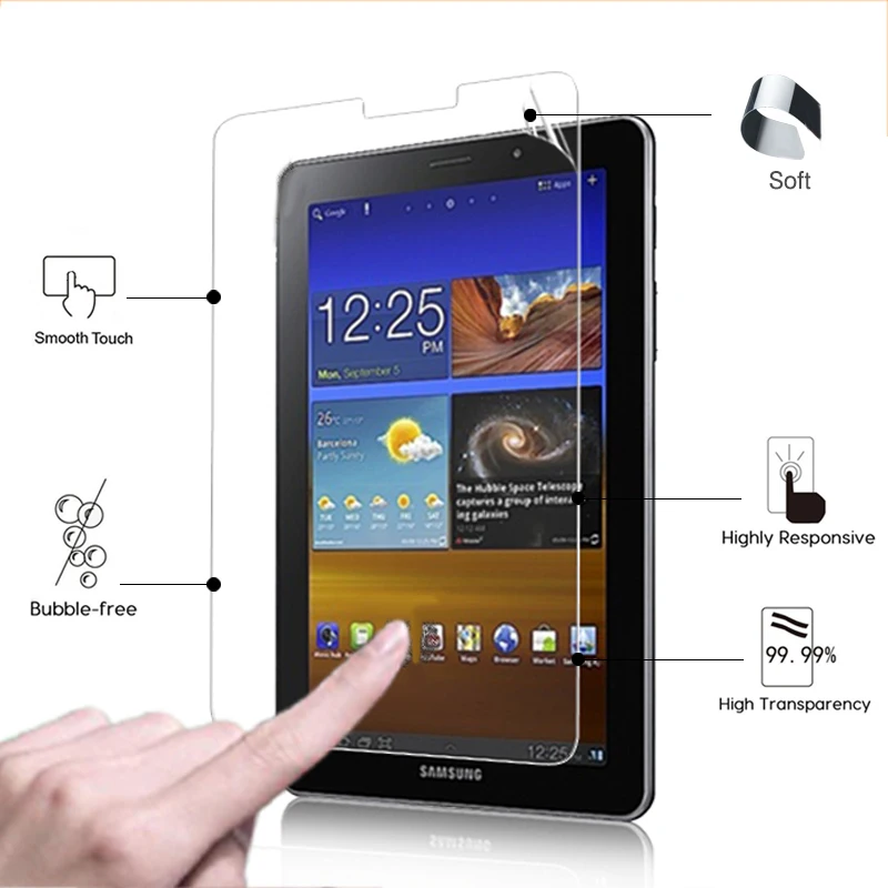 

HD LCD Anti-Scratched Screen Protector Film For Samsung Galaxy Tab 7.7 P6800 P6810 7.7" tablet high clear glossy protective film