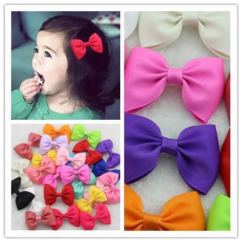 

10Pcs/lot Summer style Mum daughter Hair clip Grosgrain HairBow with Alligator clip Baby Girl Hairpin Children Hair accessories