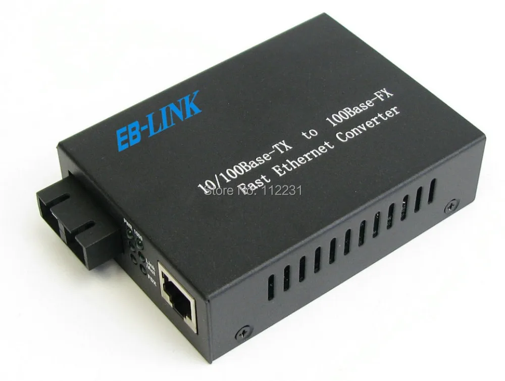 

10/100M Singlemode 1310nm 20KM Duplex Fiber Optic to RJ45 Ethernet Media Converter