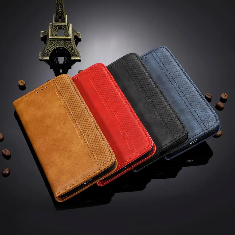 For Sharp Aquos Sense SH-01K Case Wallet Flip Style Vintage Leather Phone Bag Cover For Sharp Aquos Sense Shv40 with Photo frame