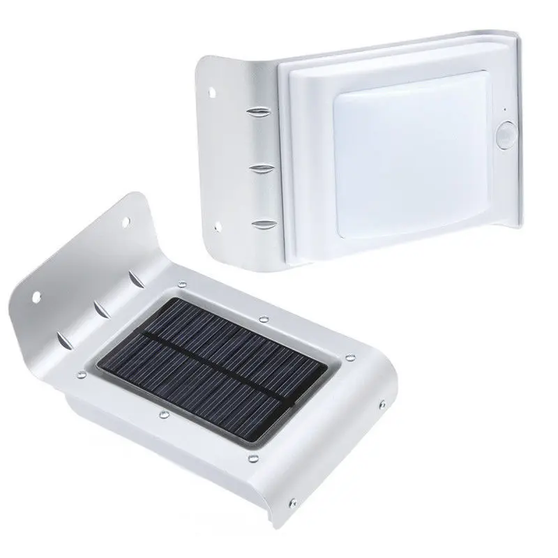 Wireless Solar Powered 4pcs PIR LED Wall Lamp Outdoor Garden Light 16 Led Human Motion Sensor Solar LED Lamp Kung Wall Light