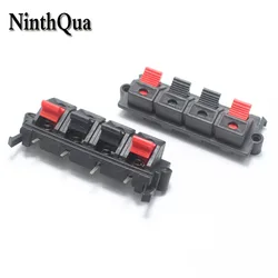 2pcs WP External Banana jack 4Pin Speaker Amplifier Wire Clip Audio Socket WP4-19 4 Pole LED Spring Terminal Switch
