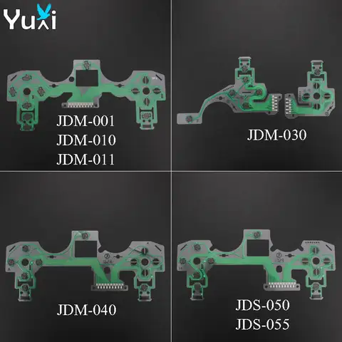 YuXi JDM JDS 001 010 011 030 040 055 Sony DualShock 4 PS4 Pro 슬림 컨트롤러 PCB 회로 리본 용 전도성 필름 키패드