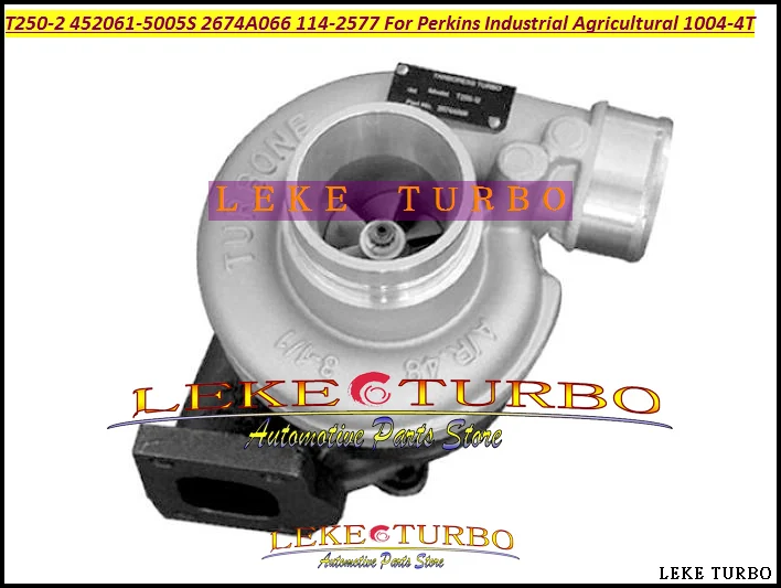 Free Ship T250-2 452061-5005S 452061-0005 2674A066 114-2577 T250 Turbo Turbocharger For Perkins Industrial Agricultural 1004-4T