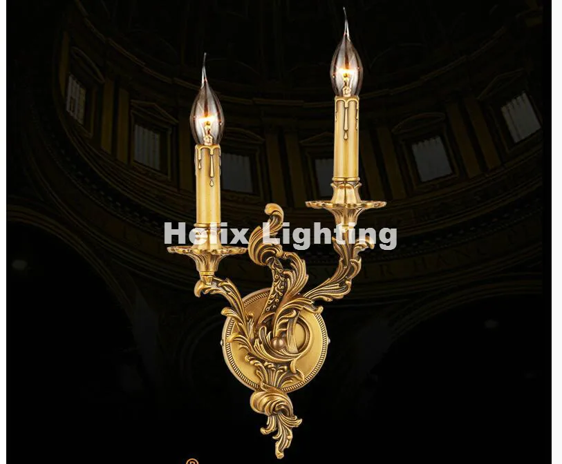 

Бесплатная доставка, декоративная Роскошная настенная Светодиодная лампа из латуни E14, настенный светильник для гостиной, лампы-аппликации...