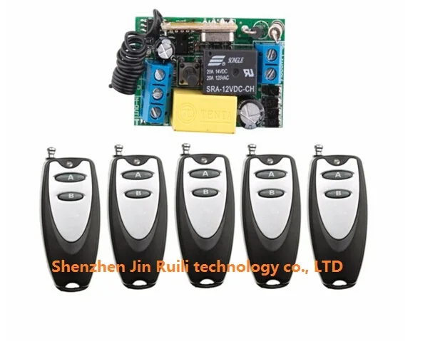 AC 220 V 1 CH Wireless remote control switch System remote control 5 Transmitter +1 Receiver Especially for you