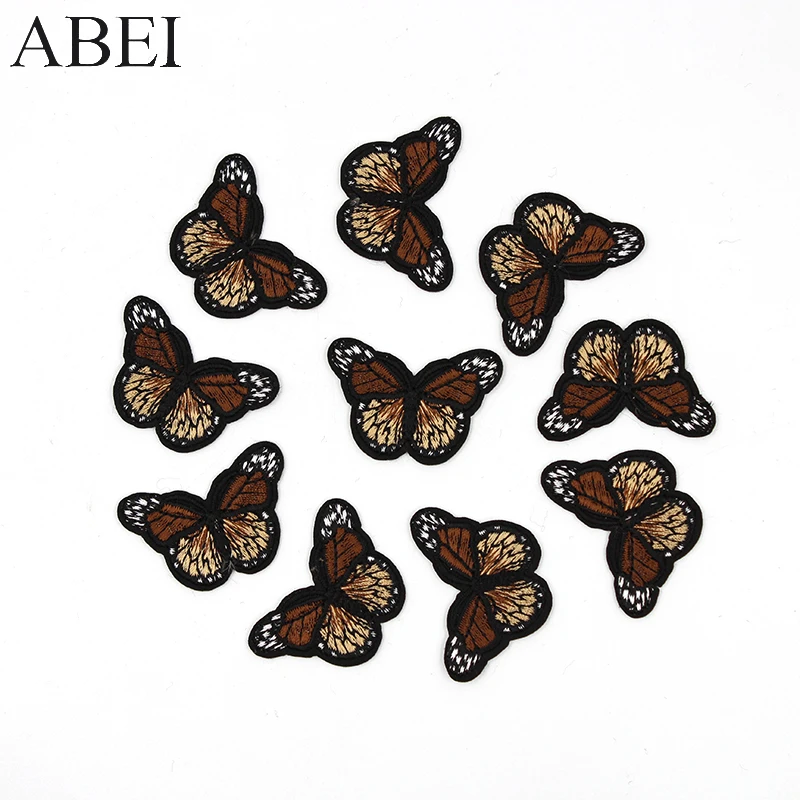 10pcs/lot Garment Decoration Butterfly Patches Iron On Clothes Applique Jeans Backpack Shoes Stickers Handmade Motif Badge Patch