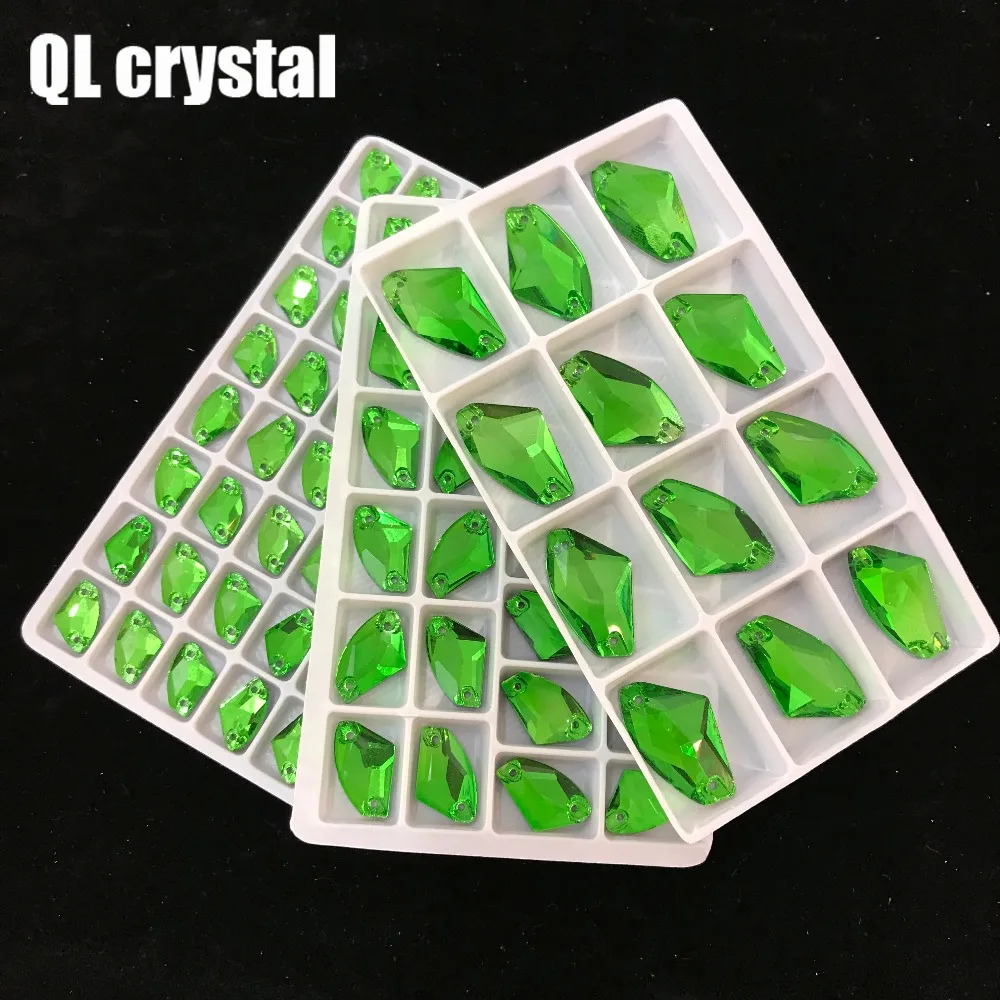 ALL Size Grass green AX Stones and crystals for dresses rhinestones crystal for crafts