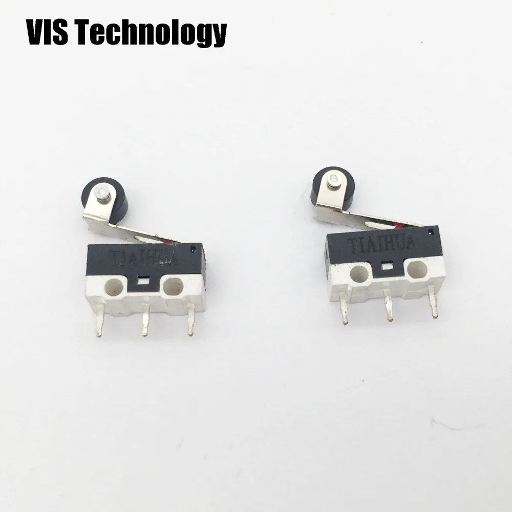 2pcs/lot 3D Printer Micro Limit Switch 1A 125VAC with 5mm Roller Lever Arm Micro Switch for SLA Nano printer Thingiverse TOS