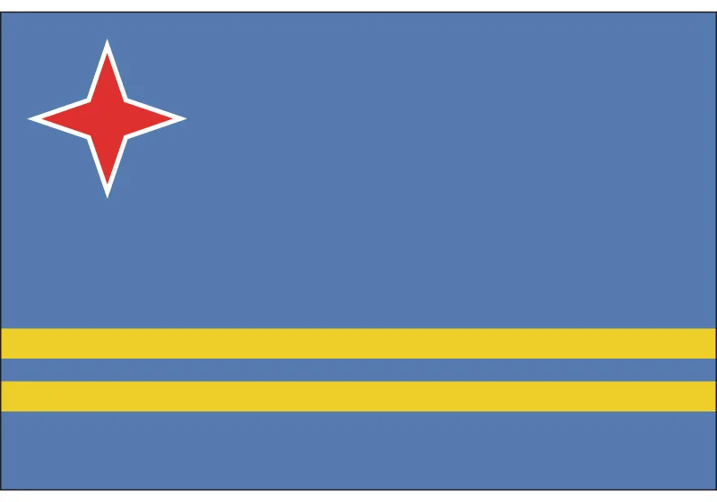 Aruba Flag For National Day 90*150cm 60*90cm 40*60cm 15*21cm 3x5 Feet Decorative Polyester Outdoor Banners