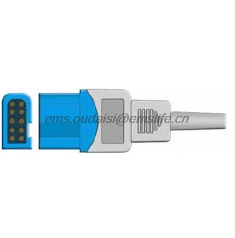 SPO2 Connector of SPO2 sensor for Spacelabs 10pin patient monitor