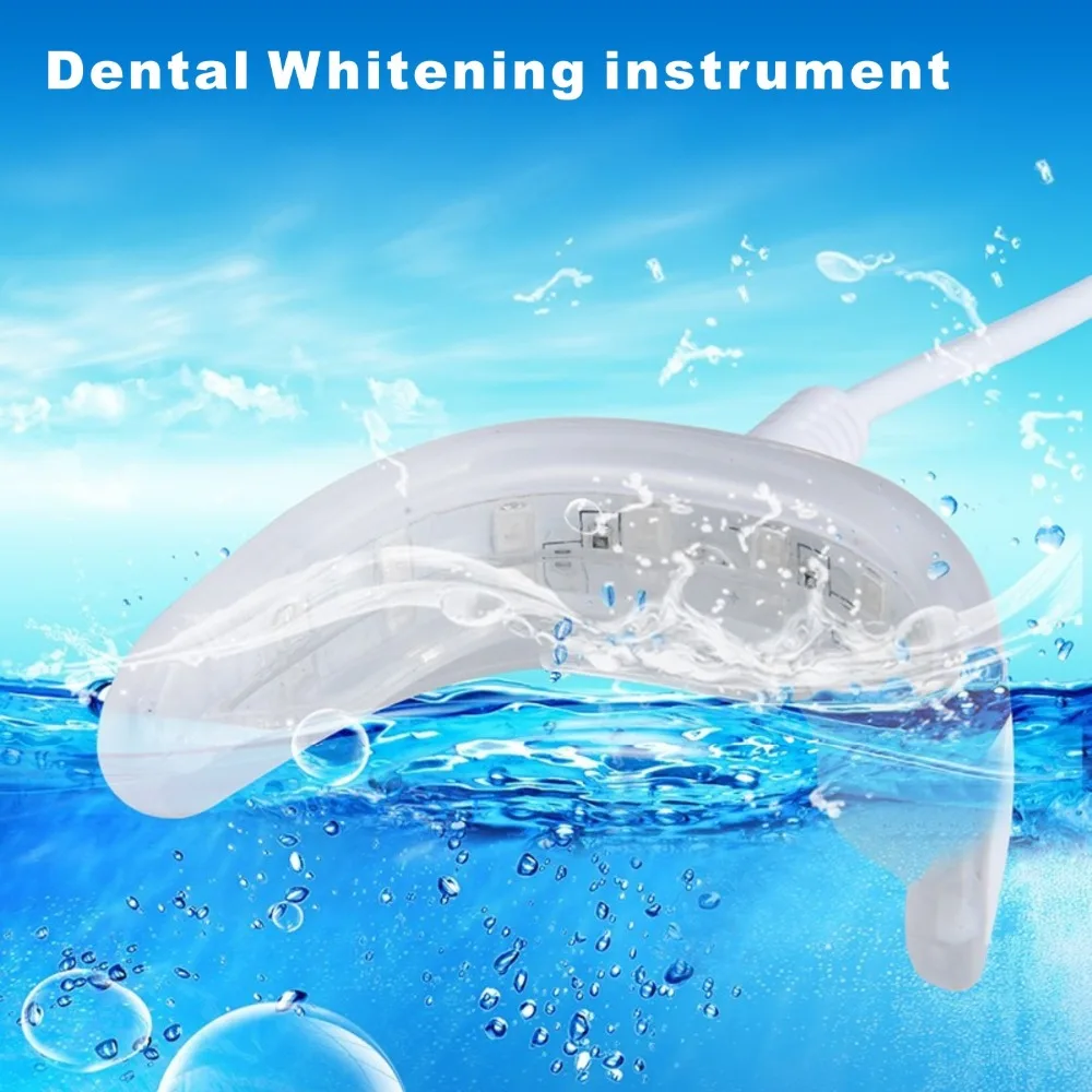 Efficient Cold Blue Light LED Tooth Whitening Kit Dental Instrument Iine Phone Interfaces 4 Ports Included 1 pcs Teeth Gel