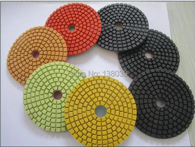 4'' Diamant-Nass- und flexible Polierpads von bester Qualität für Granit und andere Hartsteine