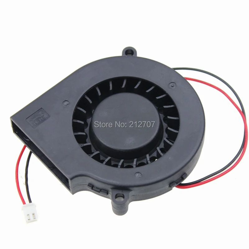 

5PCS Gdstime Brushless DC 12V 2Pin 7CM 75mm x 15mm Computer PC Blower Cooling Fan