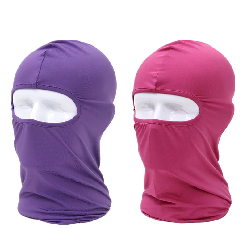 MAOCWEE Comfortable Lycra Balaclava Hat Headwear Face Mask Helmet Inner Cap Winter Ski Motorcycle Veil Full Face Neck Guard Mask