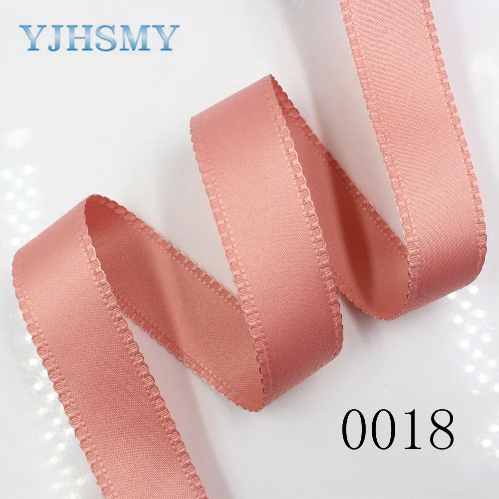 YJHSMY D-18130-206,25 mm 5 yards Solid color bilateral wave ribbons,Wedding decorative ribbons,gift wrap,DIY handmade materials