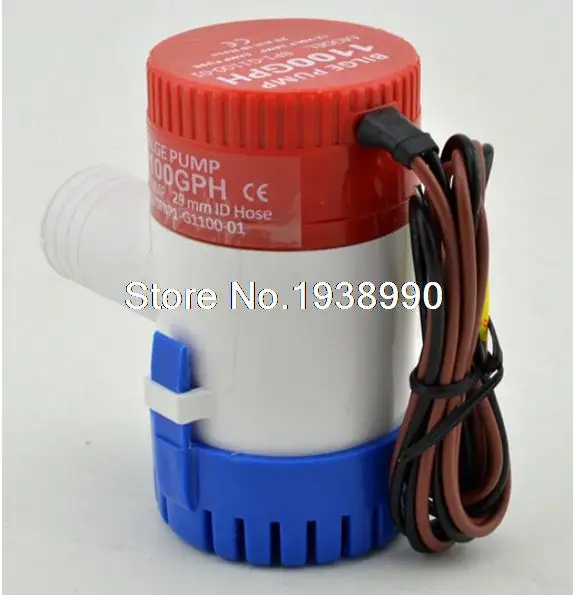 

1PCS 1100GPH High Flow Submersible Marine Boat Electric Bilge Pump 12V 3A FREE SHIPPING