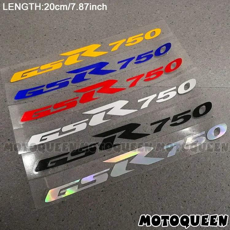 For SUZUKI GSR600 GSR 600 750 Motorcycle Wheels Fairing Helmet Side Tank Pad Decoration Logo Label Reflective Stickers Decals