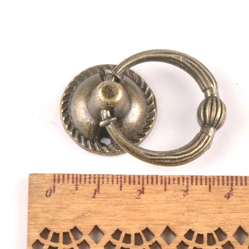 Antique Furniture Handles Striped Carved Handle Drawer Door Knobs Jewelry Box Bronze Cabinet Pulls Cupboard Wood CP2265