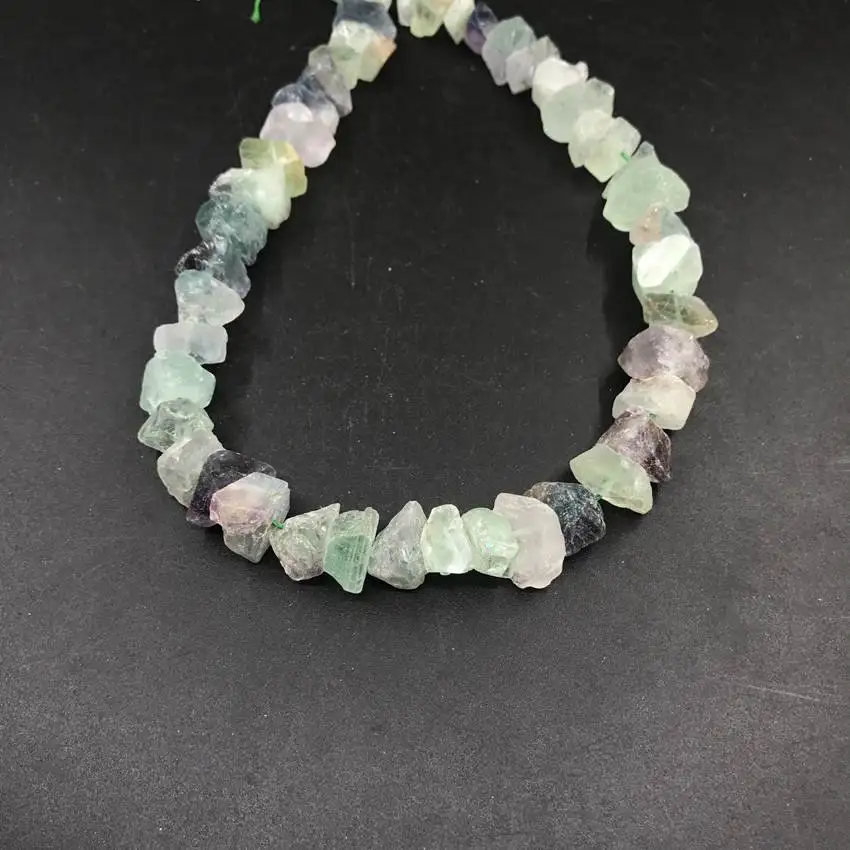 6 Stone Choice,Raw Nugget Chips Beads,42-52pcs/strand Irregular Rough Amazonite Lapis Aventurine Fluorite Quartz Pendant Jewelry